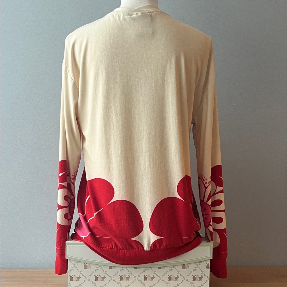 Farm for Anthropology Floral Long-Sleeve Women's Top - Picture 2 of 5